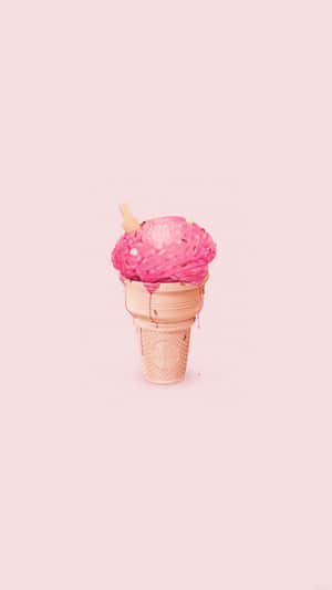 Iphone Simple Cute Ice Cream Wallpaper