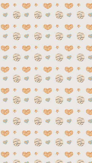 Iphone Simple Cute Orange Wallpaper