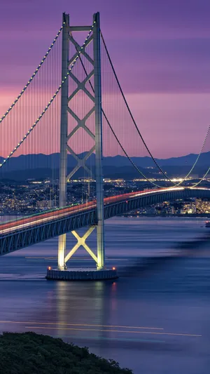 Iphone Travel Japan Akashi Kaikyo Bridge Wallpaper