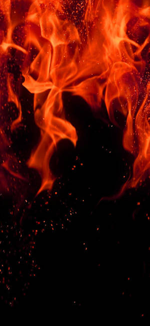 Iphone Upside-down Fire Art Wallpaper