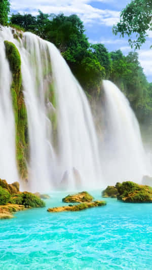 Iphone Waterfall Lock Screen Wallpaper