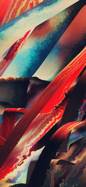 Iphone X Abstract Paintings Strips Layers Wallpaper