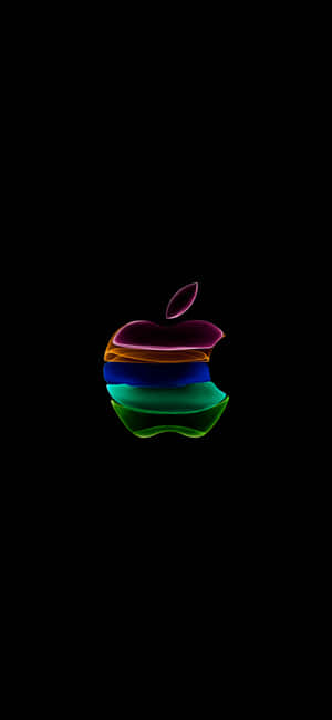 Iphone X Apple Logo Holograph Wallpaper