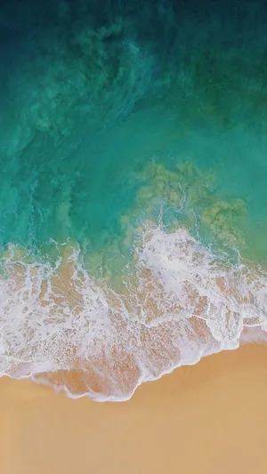 Iphone X Beach Ramping Wave Wallpaper
