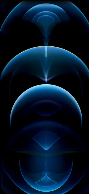 Iphone Xr Red Blue Duplicate Bubbles Wallpaper