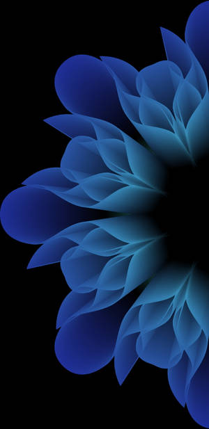 Iphone Xr Red Neon Blue Flower Wallpaper