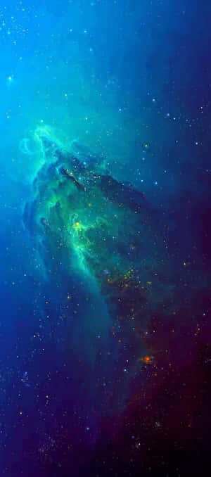 Iphone Xr Space Light Blue Green Wallpaper