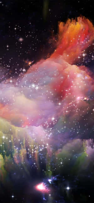 Iphone Xr Space Various Colored Smokes Star Wallpaper