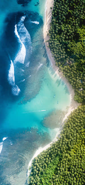 Iphones Xs Max Aerial Beach Island Wallpaper