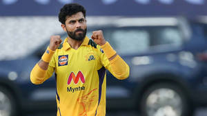 Ipl 2021 Determined Ravindra Jadeja Wallpaper