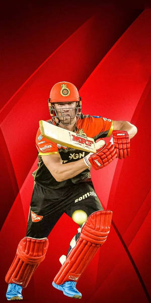 Ipl 2021 Red De Villiers Wallpaper