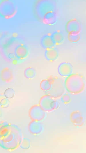 Iridescent Soap Bubbles Background Wallpaper