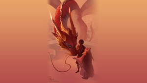 Iroh And Zuko, Brotherly Duo And Dragon Wallpaper