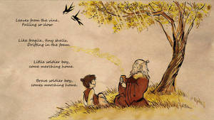 Iroh Reciting A Poem To Zuko Wallpaper