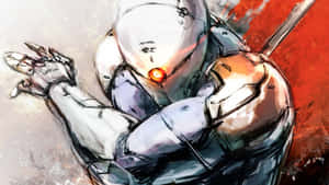 Iron-clad Warrior - A Still From Metal Gear Solid Wallpaper