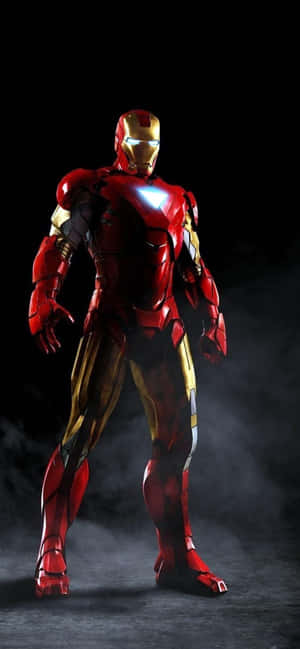 Iron Man Armor Standingin Smoke Wallpaper