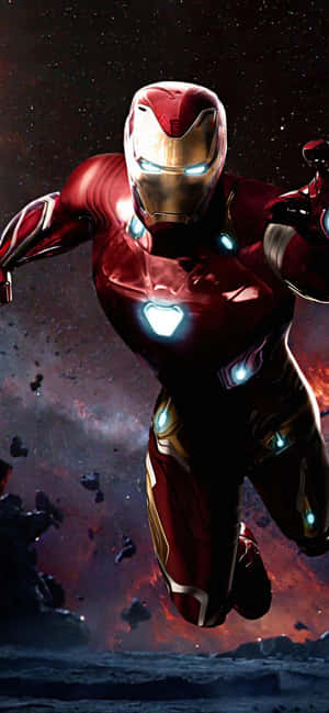Iron_ Man_ Flying_ Action_i Phone11_ Wallpaper Wallpaper