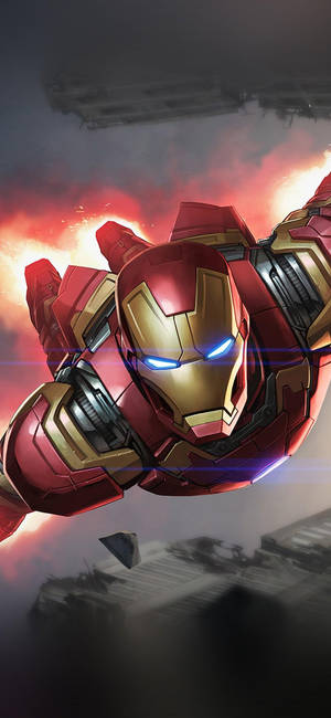 Iron Man Flying Marvel Iphone X Wallpaper