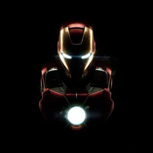 Iron Man Helmet Glowing Eyes Wallpaper