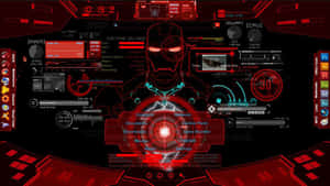Iron Man Jarvis Red Desktop Wallpaper