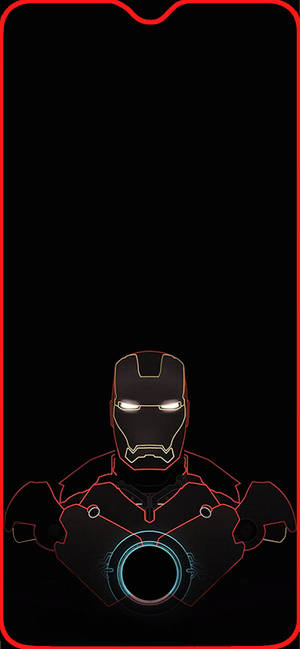 Iron Man Line Art Marvel Iphone Xr Wallpaper