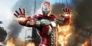 Iron Man2 Power Pose Wallpaper