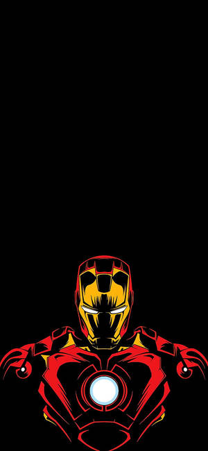 Ironman Black Fingerprint Phone Wallpaper
