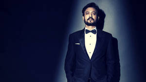 Irrfan Khan Black Tuxedo Wallpaper