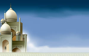 Islamic Mosque With A Gleaming Dome Wallpaper