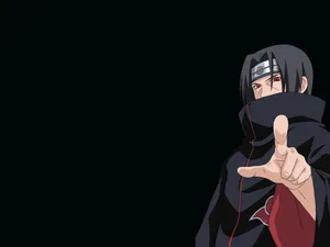 Itachi Live Pointing Hand Sign Wallpaper