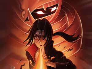 Itachi Live Sharingan Spinning Wind Wallpaper