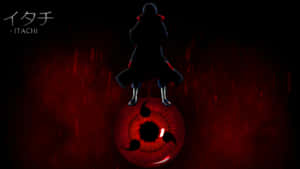 Itachi Mangekyou Sharingan Standing Sillhouette Wallpaper