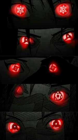 Itachi Mangekyou Sharingan Various Glowing Red Wallpaper