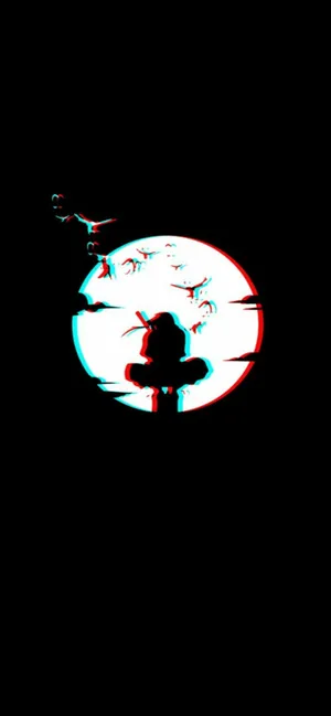Itachi Naruto Anime Black And White Iphone Wallpaper