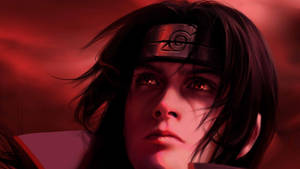 Itachi Sharingan Look Up Wallpaper