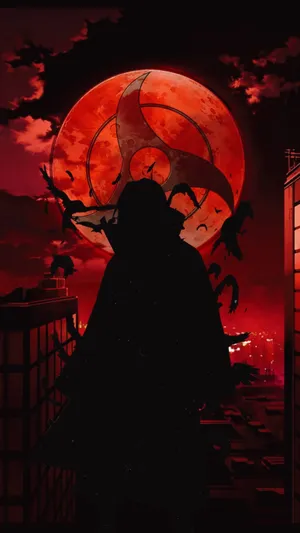 Itachi Uchiha's Mangekyou Sharingan Wallpaper