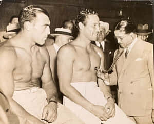 Italian Professional Boxer Primo Carnera Medical Examination World Cup Wallpaper