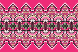 Its All In The Details As Seen In This Pink, Black And White Artwork. Wallpaper