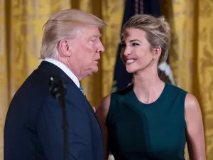 Ivana Trump And Donald Trump Smiling Together Wallpaper