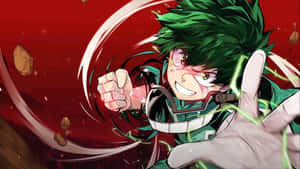 Izuku Midoriya, The Most Fearless And Inspirational Hero From My Hero Academia Anime. Wallpaper