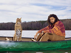 J Cole On A Boat Wallpaper