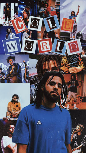 J Cole World Collage Wallpaper