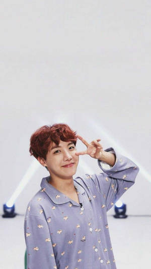 J-hope Sporting A Pajama Wallpaper