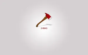 Jack Torrance Wielding An Axe In 'the Shining' Cartoon Illustration. Wallpaper