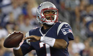 Jacoby Brissett Throws Football Wallpaper