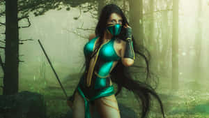 Jade Is Ready To Battle In Mortal Kombat Wallpaper