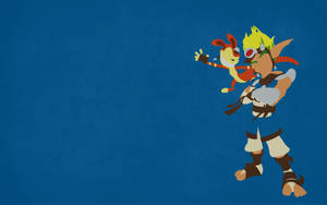 Jak 3 Blue Minimalist Art Wallpaper