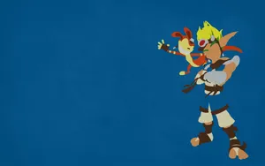 Jak 3 Blue Minimalist Art Wallpaper