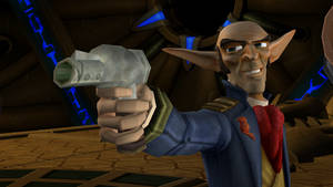 Jak 3 Count Veger With Gun Wallpaper