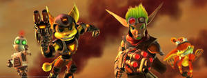 Jak And Daxter Join Forces In A Thrilling Adventure Wallpaper